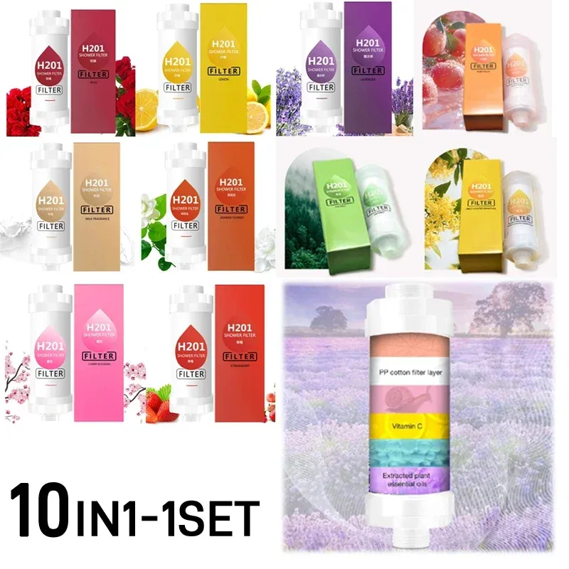 Filtre parfumé pour pomme de douche, eau adoucie pour une peau plus douce 7