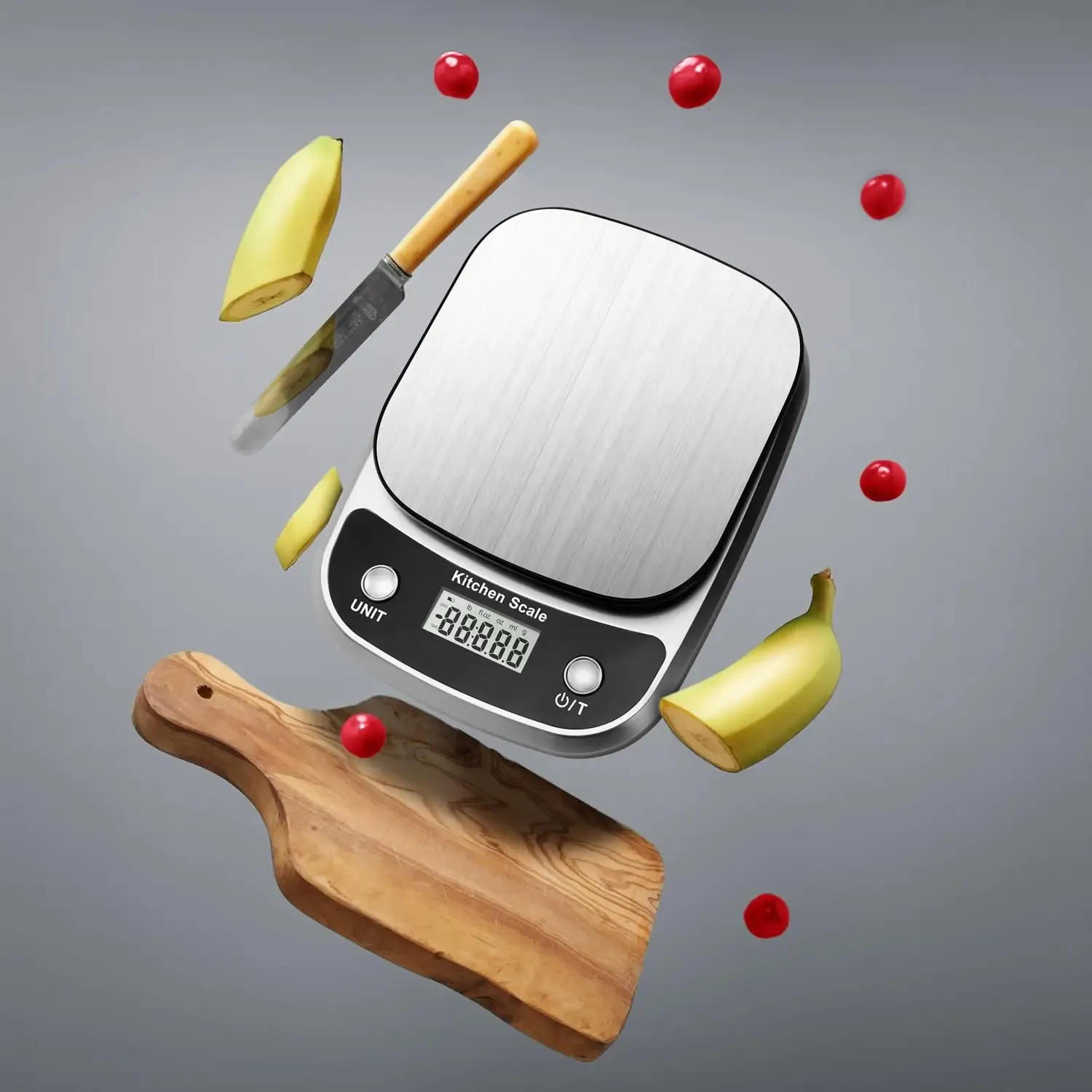 Balance de cuisine numérique vue sous un autre angle