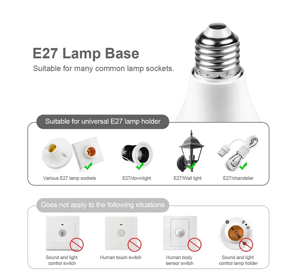 Lampe LED éclairant un couloir