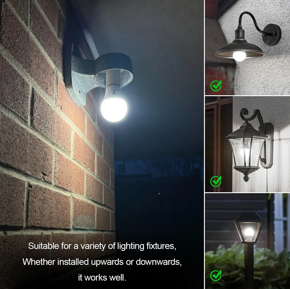 Lampe LED installée sur une façade