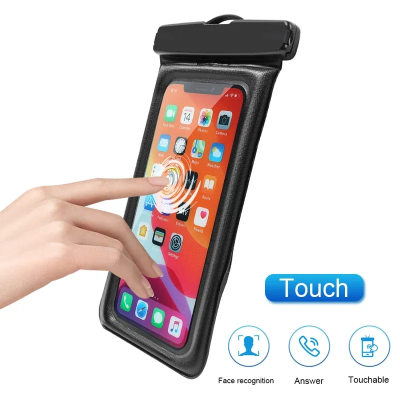 Étui de téléphone étanche IP68 en PVC, pochette de protection universelle pour natation et plongée compatible iPhone 15, iPhone 14, Xiaomi et Huawei 6