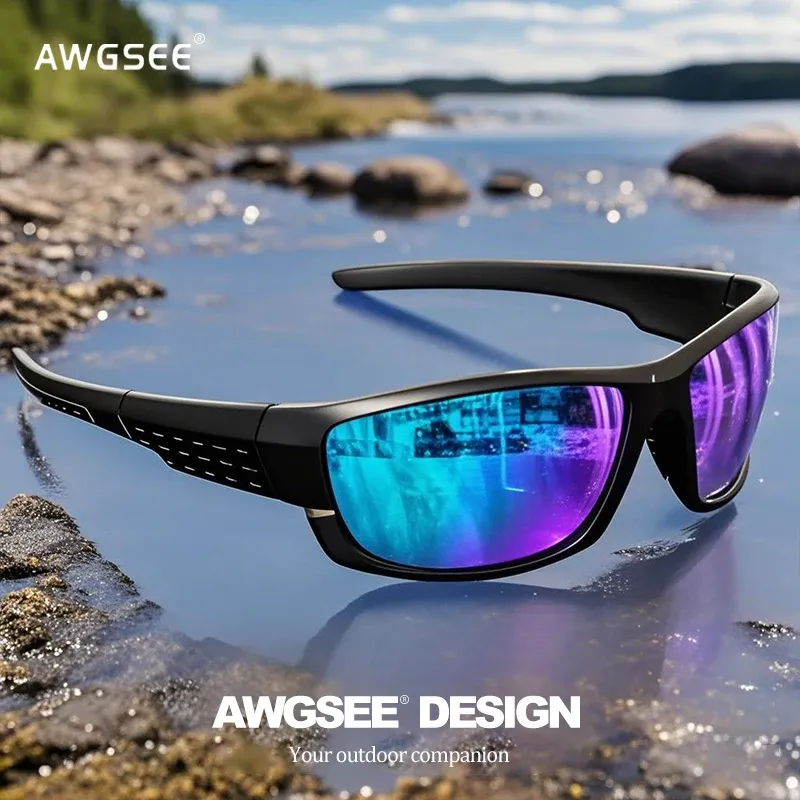Lunettes de soleil de sport polarisées UV400 à verres photochromiques pour la pêche, les voyages, la course et la conduite 2