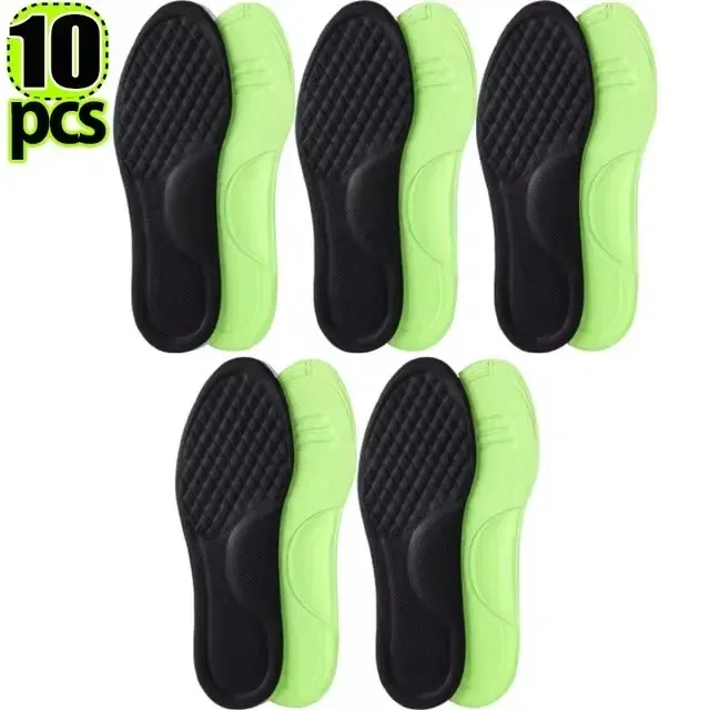6 paires de semelles intérieures de soutien en mousse à mémoire de forme souple pour chaussures, accessoires absorbant la sueur et réduisant les odeurs 7