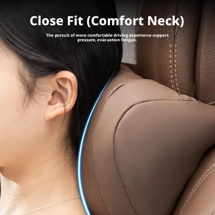 Coussin de nuque universel pour siège de voiture, appui-tête ergonomique 3D pour le voyage, soutien cervical doux et moelleux 2