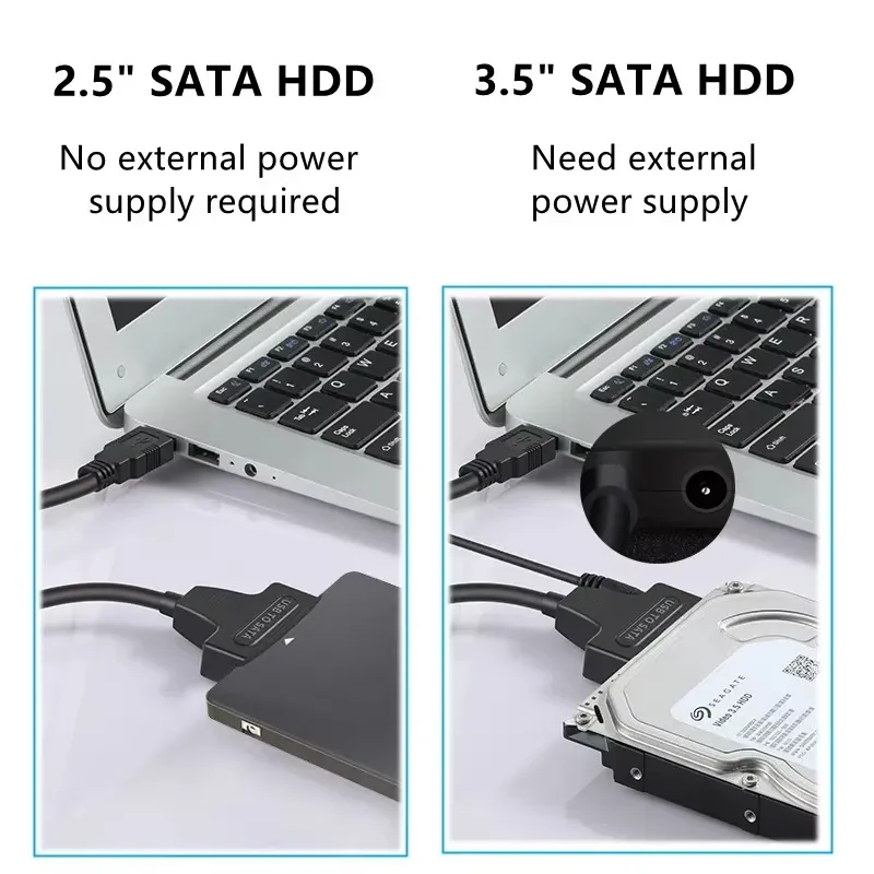 Convertisseur USB 3.0 vers SATA, vue d'ensemble