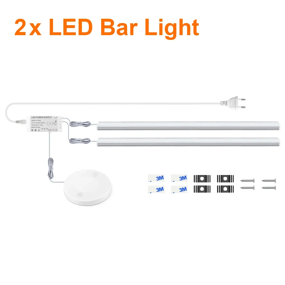Barre lumineuse LED sans fil à capteur de mouvement et commande tactile pour armoire, garde-robe et cuisine 11