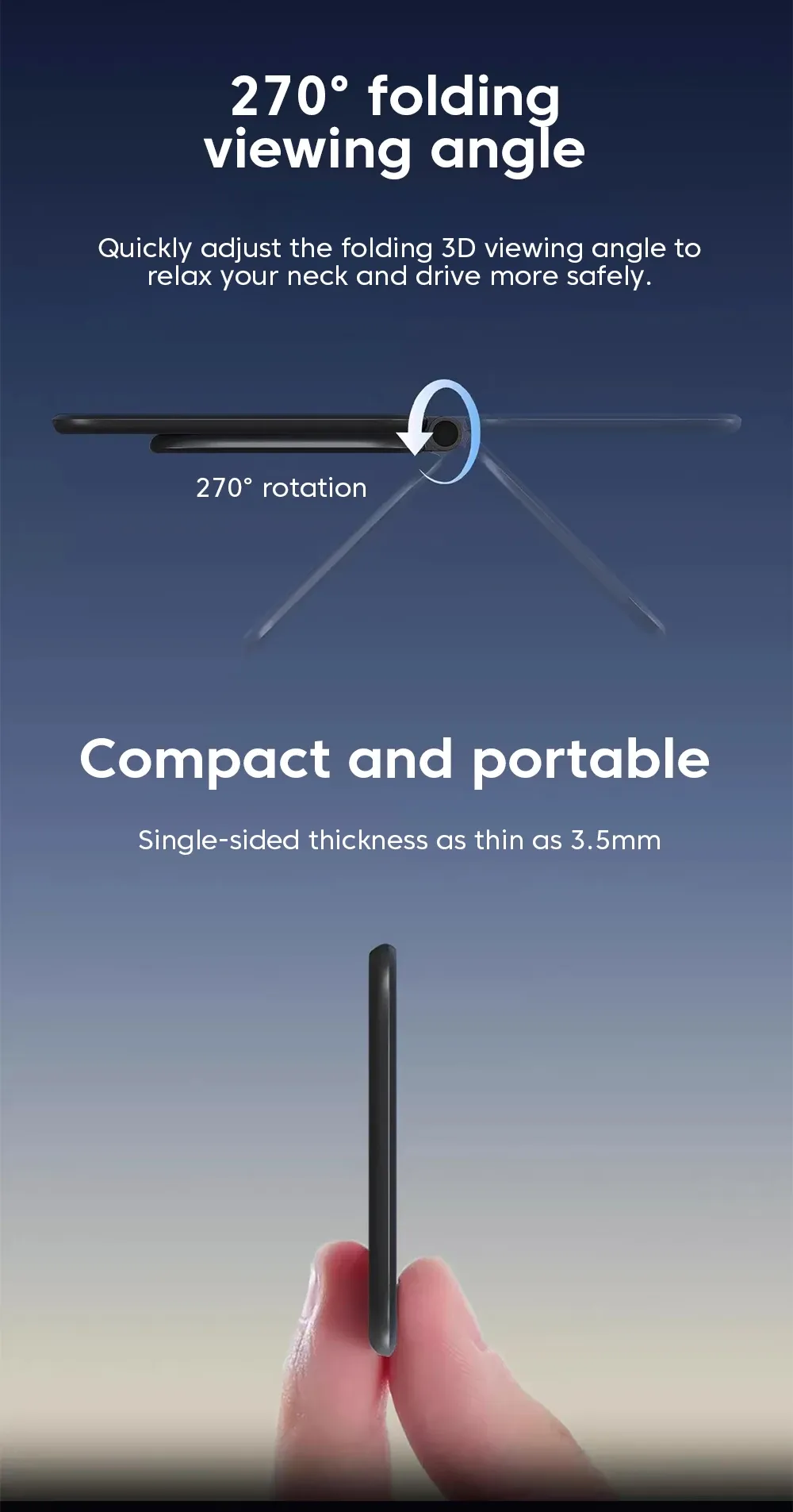 Support pliable et compact