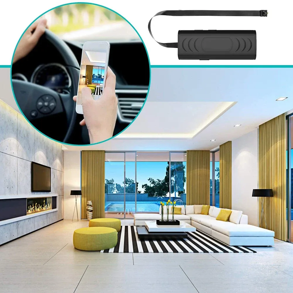 Mini caméra WiFi portable de surveillance compacte pour la sécurité domestique 2