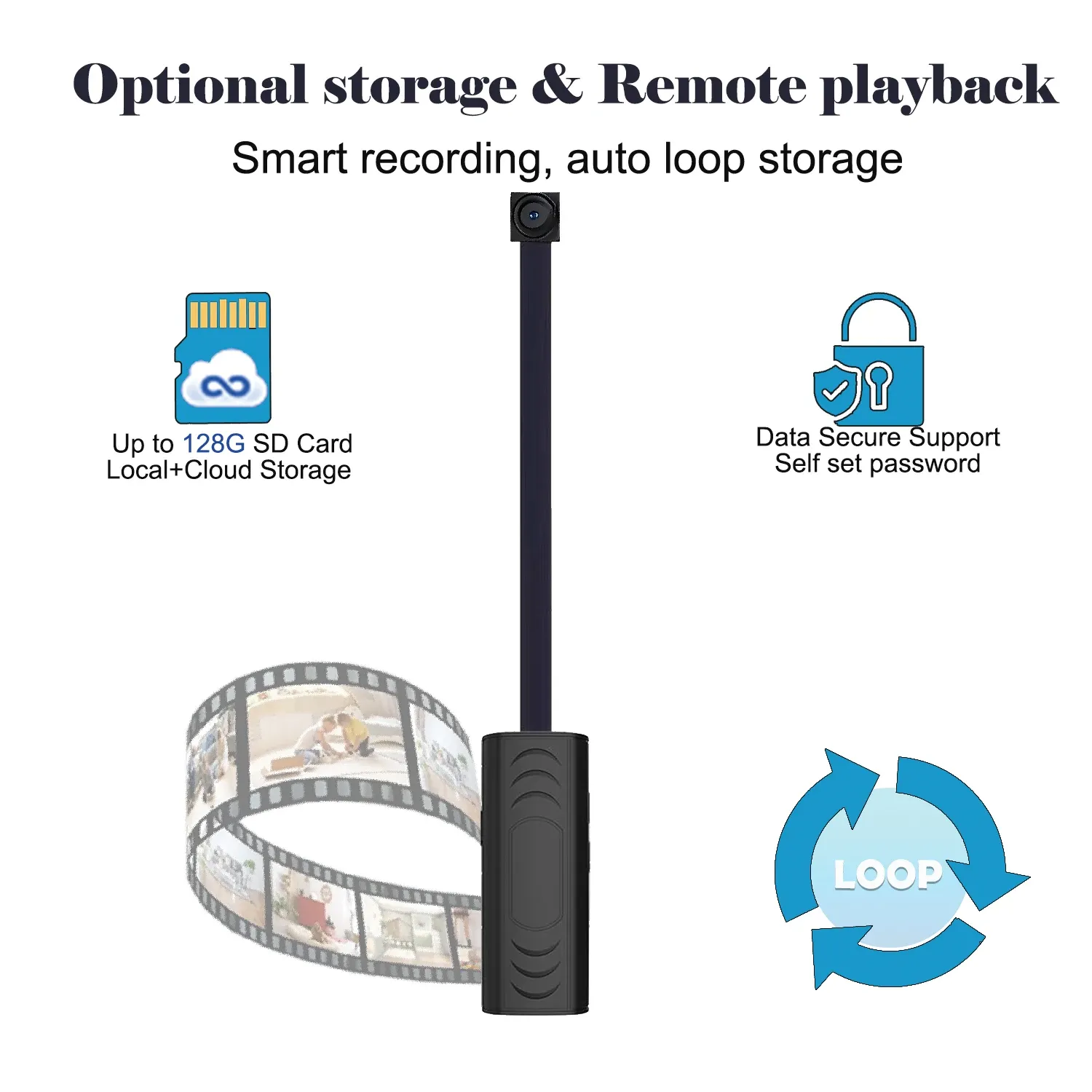 Mini caméra WiFi portable de surveillance compacte pour la sécurité domestique 6