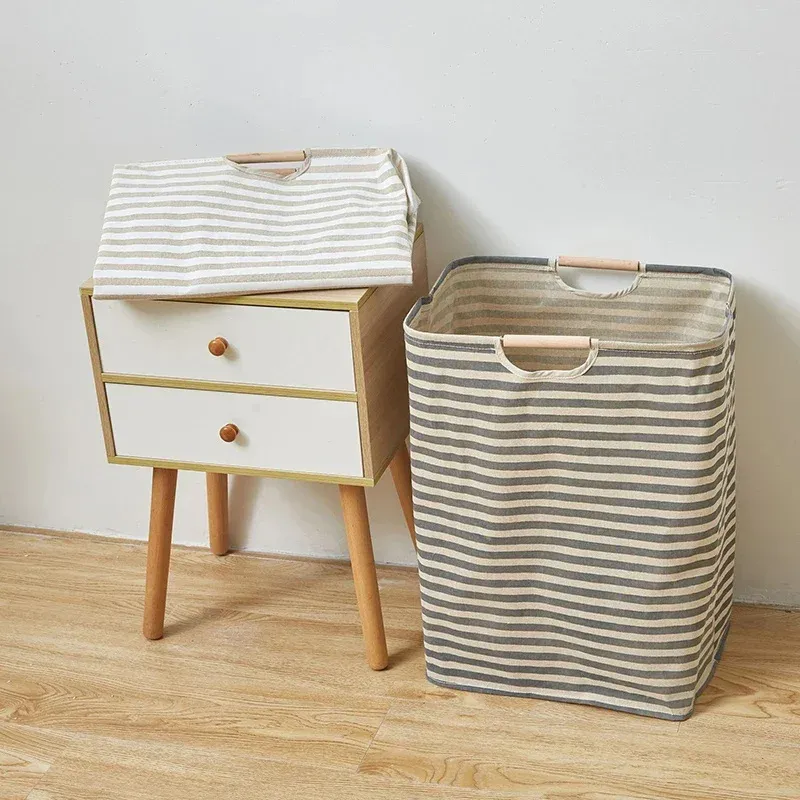 Panier à linge utilisé au quotidien