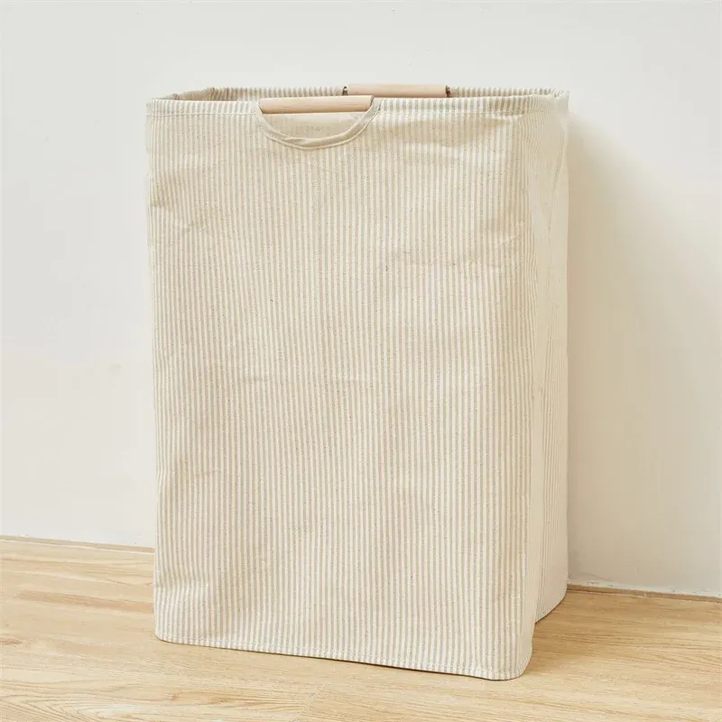 Panier à linge pliable à grande capacité avec poignée, organisateur pour vêtements sales 11