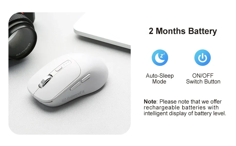 Souris sans fil vue sous plusieurs angles