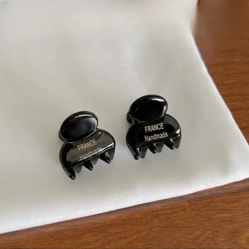 Mini pinces latérales en acétate, look élégant