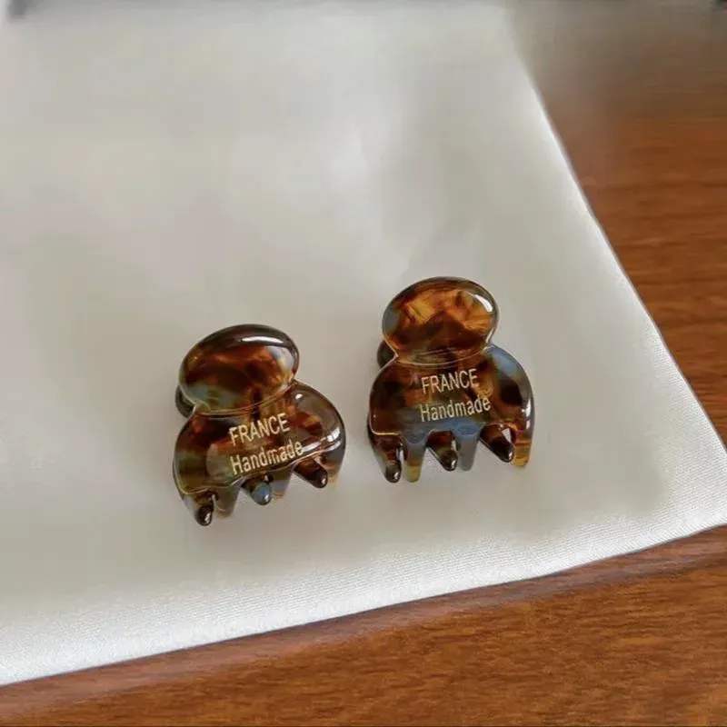 Mini pinces latérales en acétate, accessoire de cheveux