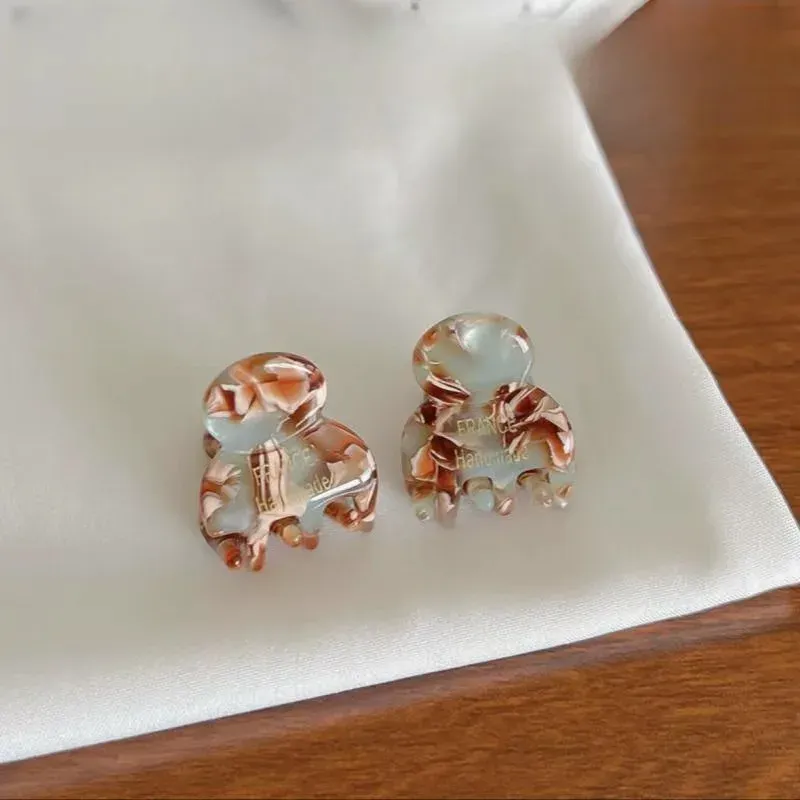 Mini pinces latérales en acétate, inspiration