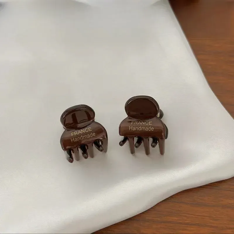 2 pièces mini pinces à cheveux en acétate de 2 cm, petites griffes latérales pour filles, pinces crabe mignonnes et accessoires cheveux pour femmes 16