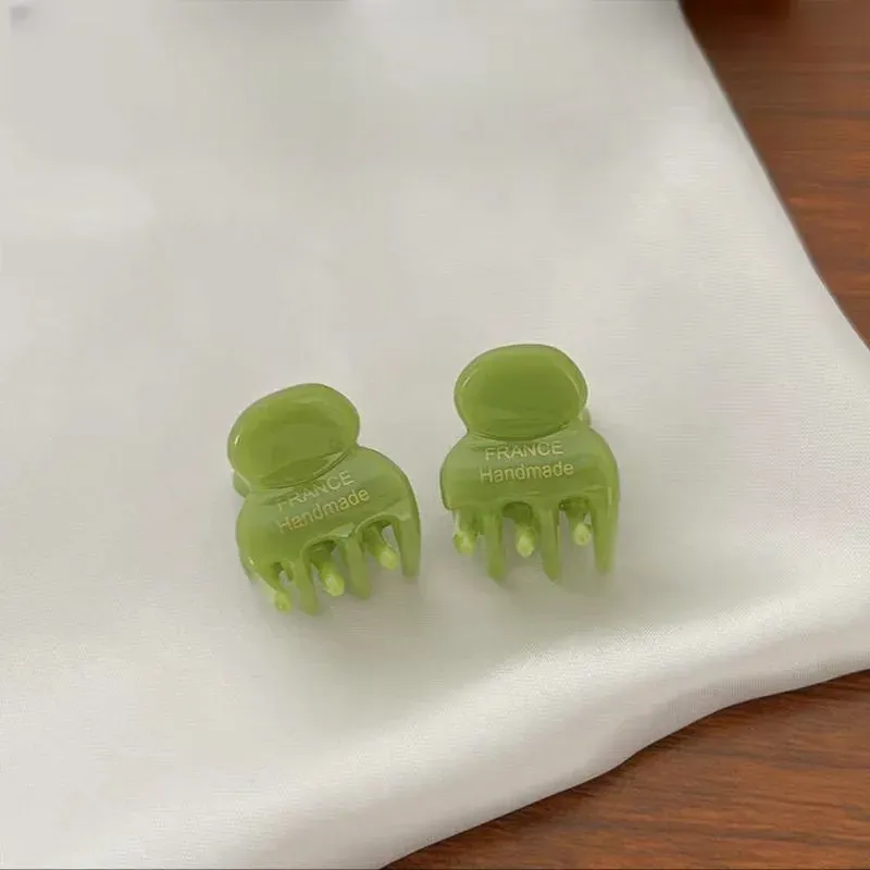 2 pièces mini pinces à cheveux en acétate de 2 cm, petites griffes latérales pour filles, pinces crabe mignonnes et accessoires cheveux pour femmes 11
