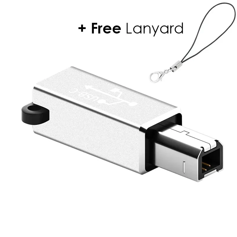 Adaptateur USB-C vers USB-B dans son contexte d'usage