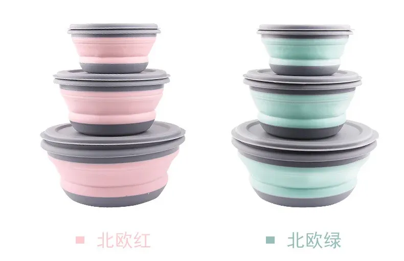 Bols pliants en silicone, vue finale