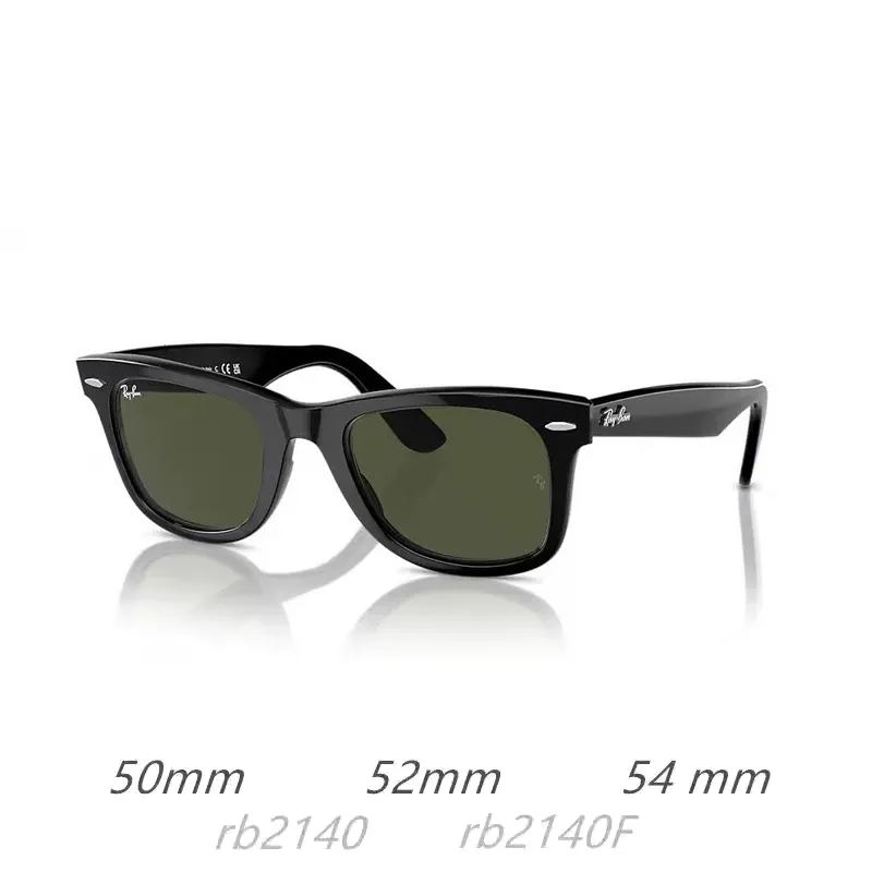 Lunettes de soleil RayBan Original Classic 2140 / 2140F Wayfarer, monture carrée, verres en verre polarisés avec protection UV, livrées dans leur boîte - Image 1