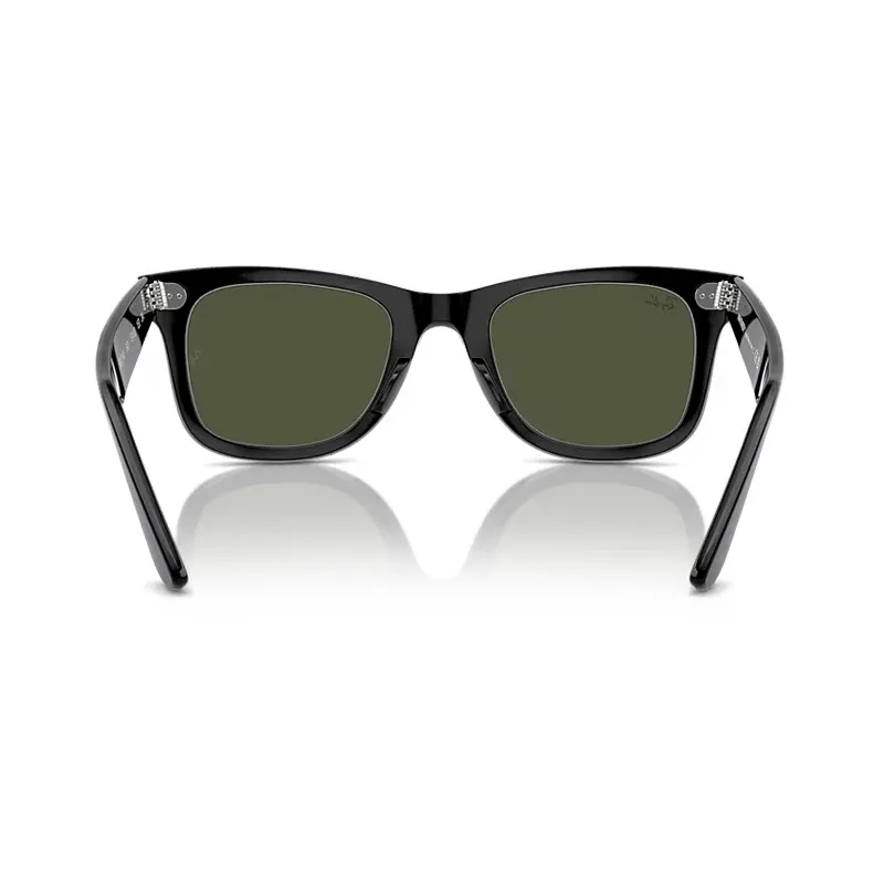 Lunettes de soleil RayBan Original Classic 2140 / 2140F Wayfarer, monture carrée, verres en verre polarisés avec protection UV, livrées dans leur boîte 3