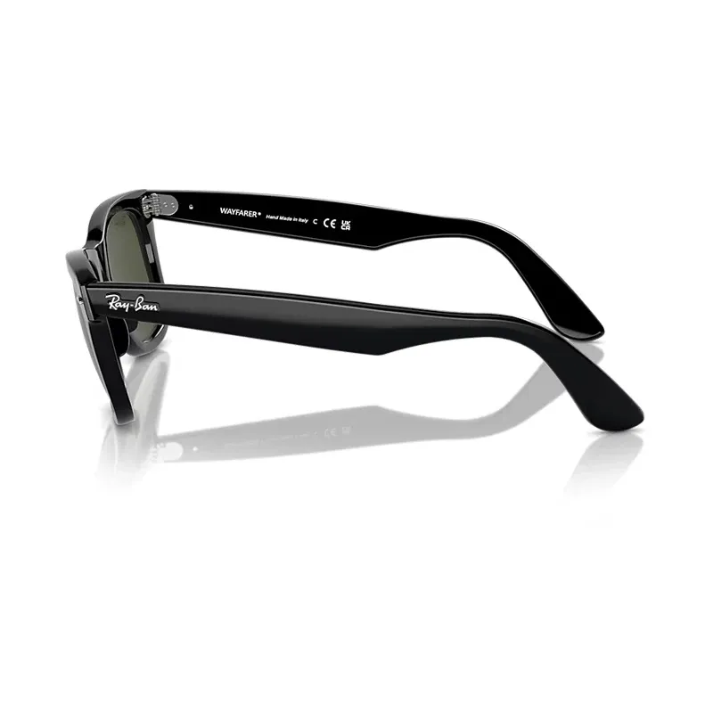 Lunettes de soleil RayBan Original Classic 2140 / 2140F Wayfarer, monture carrée, verres en verre polarisés avec protection UV, livrées dans leur boîte 2