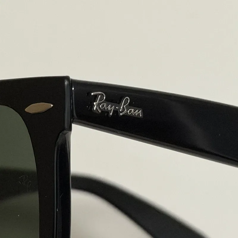 Lunettes de soleil RayBan Original Classic 2140 / 2140F Wayfarer, monture carrée, verres en verre polarisés avec protection UV, livrées dans leur boîte 6