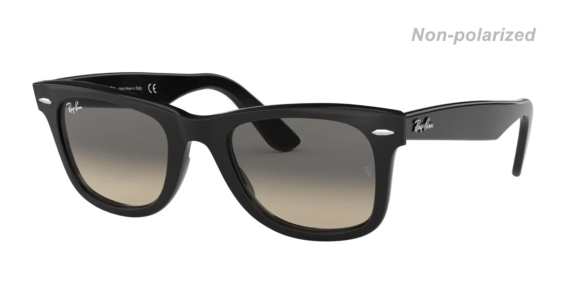 Lunettes de soleil RayBan Original Classic 2140 / 2140F Wayfarer, monture carrée, verres en verre polarisés avec protection UV, livrées dans leur boîte 13