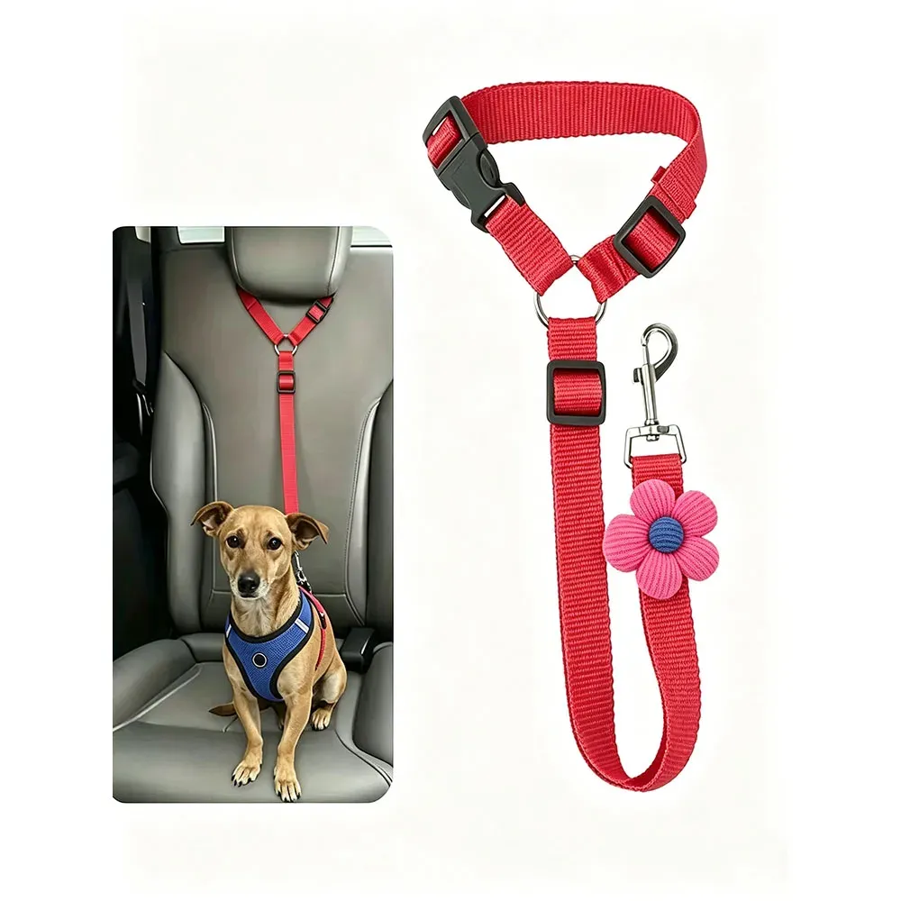 Ceinture de sécurité pour chien avec laisse intégrée 7
