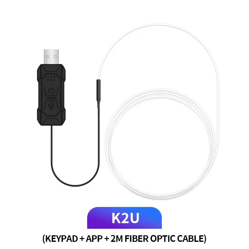 Bande LED RGB pour habitacle de voiture, 1/2/3/4/5 m, éclairage d'ambiance néon invisible, lampe d'ambiance à fibre optique USB avec contrôle par application 7