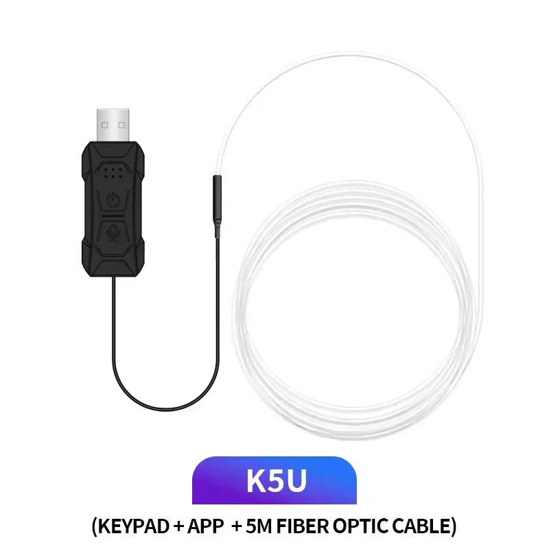 Bande LED RGB pour habitacle de voiture, 1/2/3/4/5 m, éclairage d'ambiance néon invisible, lampe d'ambiance à fibre optique USB avec contrôle par application 10