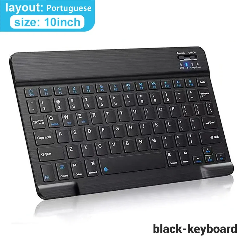 Clavier et souris sans fil Bluetooth compatibles iOS, Android, Windows, tablette, iPad Air, iPad mini et iPad Pro 7