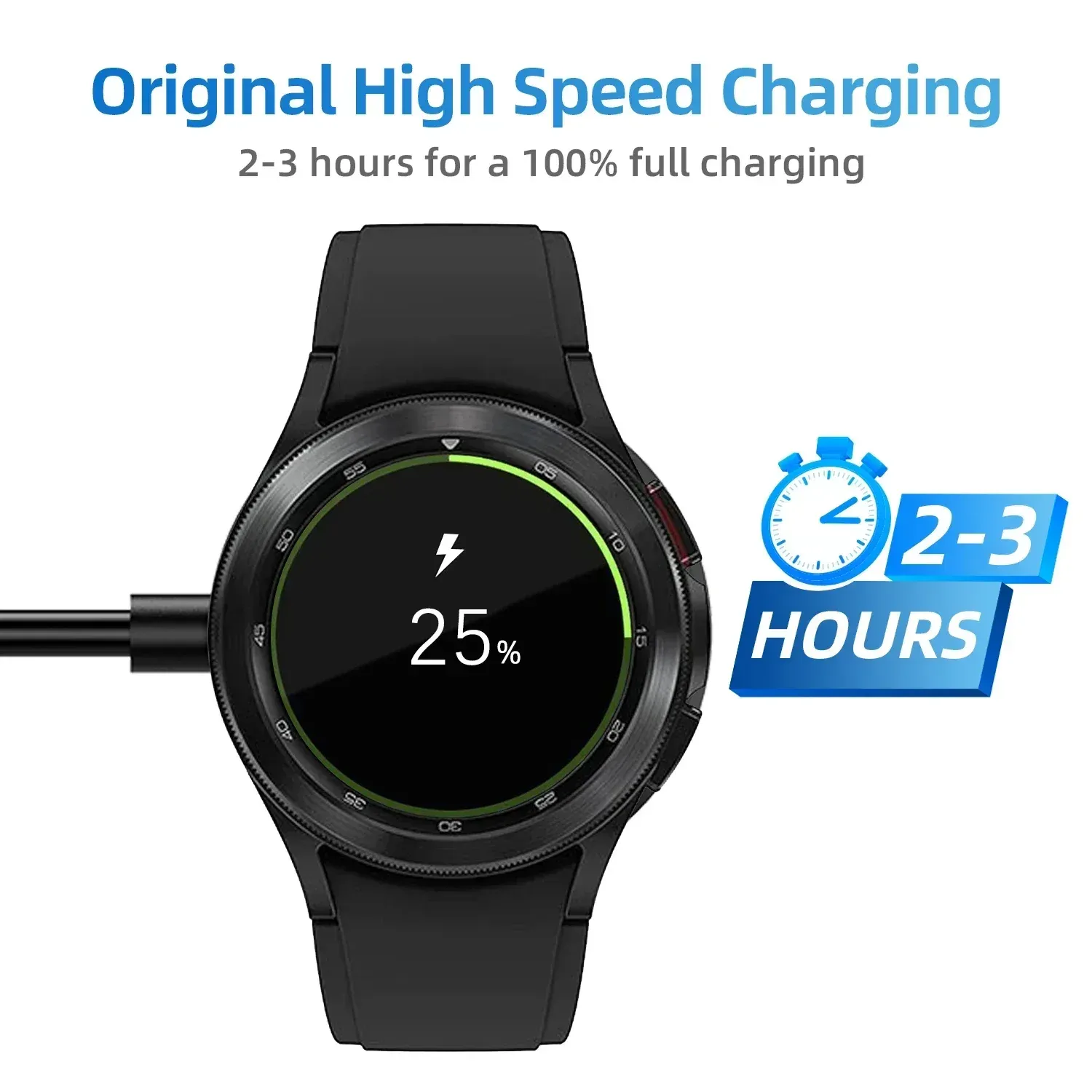 Détail du chargeur USB-C pour Samsung Galaxy Watch