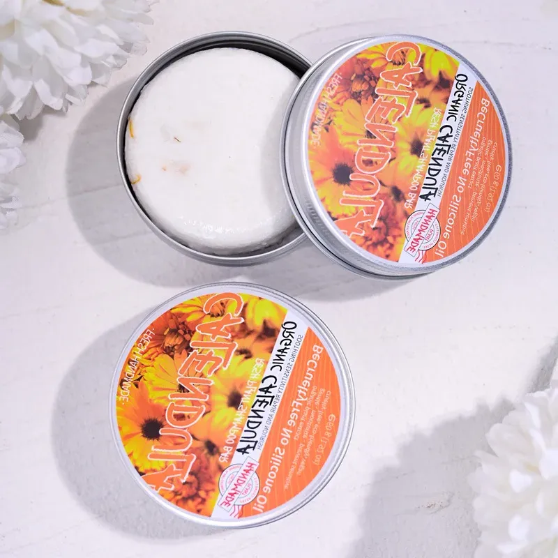 Savon Shampooing Végétal au Calendula Sans Silicone, Nettoyage en Profondeur du Cuir Chevelu 2