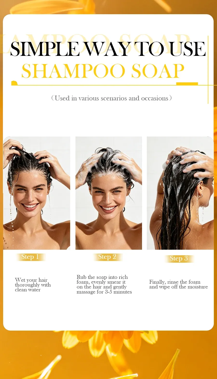 Savon shampooing au calendula, résultats