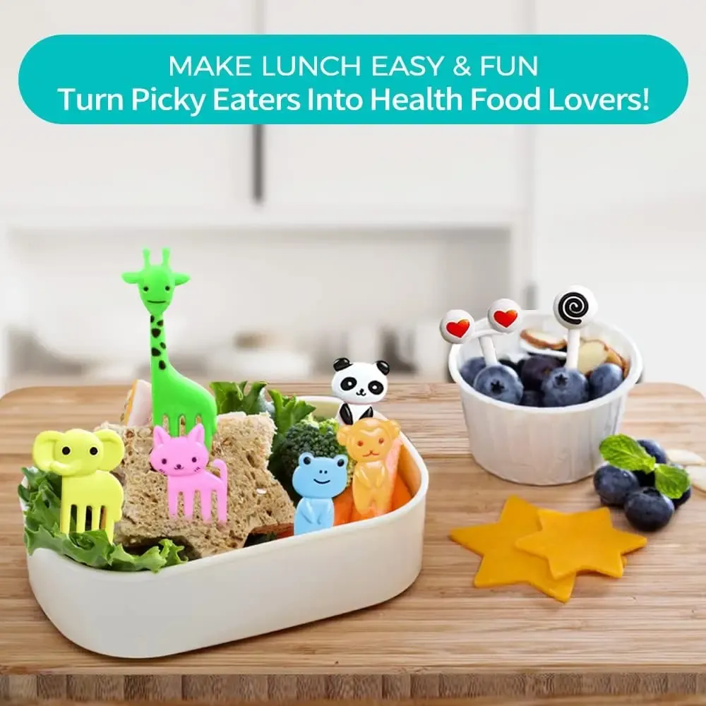 Piques de fruits en forme d'animaux pour enfants