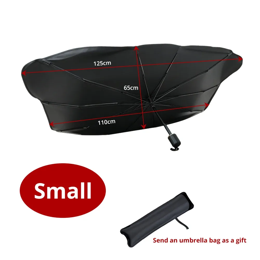 Pare-soleil pliable multi-usages pour pare-brise de voiture, protection intérieure 6