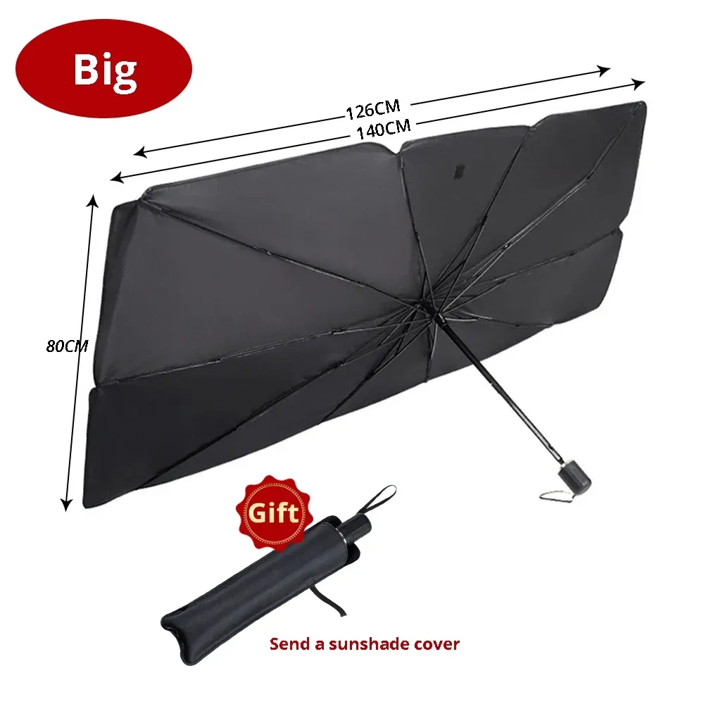 Pare-soleil pliable multi-usages pour pare-brise de voiture, protection intérieure 7