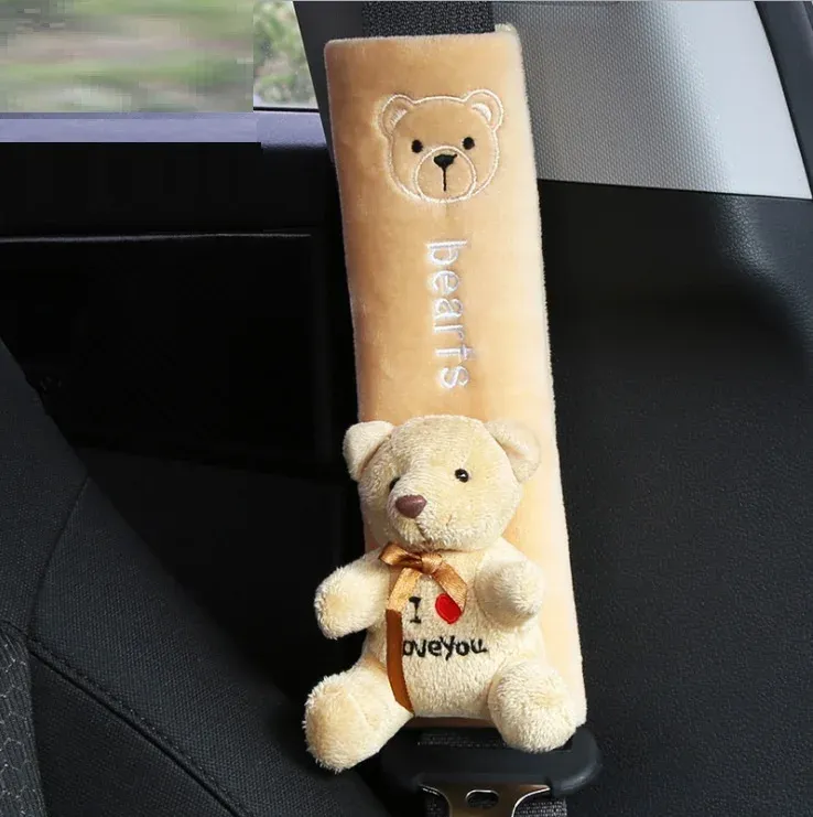 Coussinet de ceinture de sécurité universel à motifs d'animaux pour voiture 11