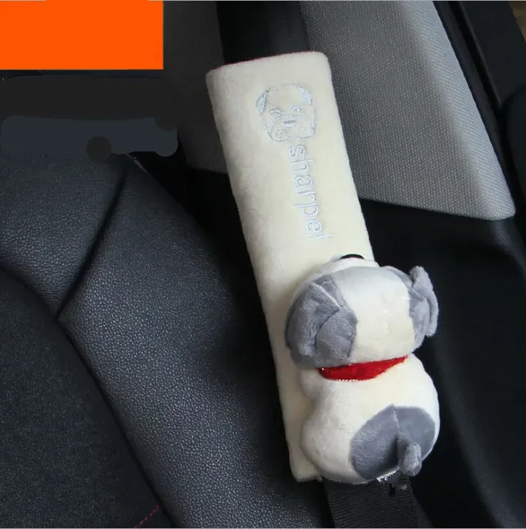 Coussinet de ceinture de sécurité universel à motifs d'animaux pour voiture 12
