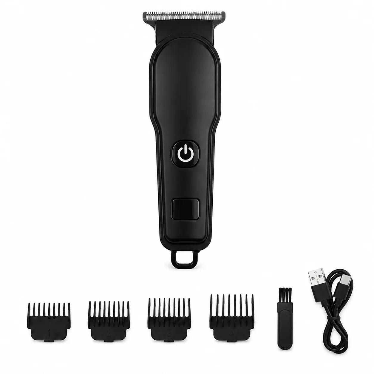 Mini tondeuse sans fil, légère et portable, idéale pour les voyages, pour hommes, tondeuse professionnelle pour cheveux et barbe, lame en T à ajustement précis pour une coupe et un modelage parfaits 8
