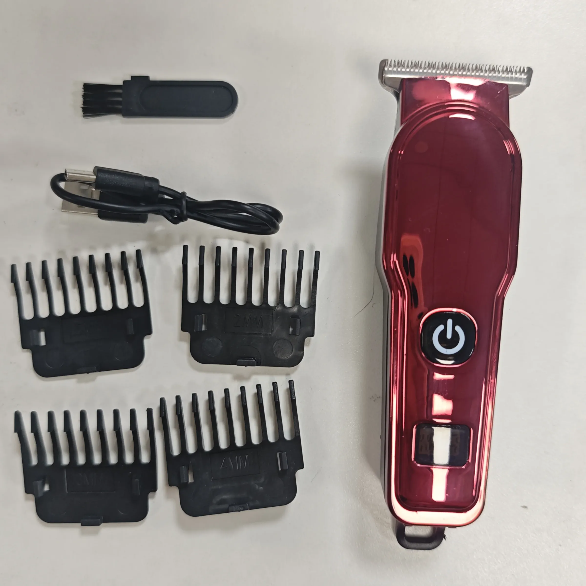 Mini tondeuse sans fil, légère et portable, idéale pour les voyages, pour hommes, tondeuse professionnelle pour cheveux et barbe, lame en T à ajustement précis pour une coupe et un modelage parfaits 9