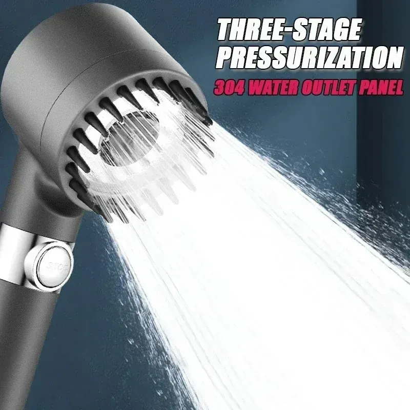 Pommeau de douche haute pression, mise en situation