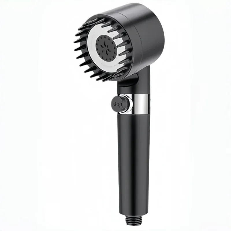 Pommeau de douche filtrant haute pression, 3 modes, avec brosse de massage et effet pluie 8