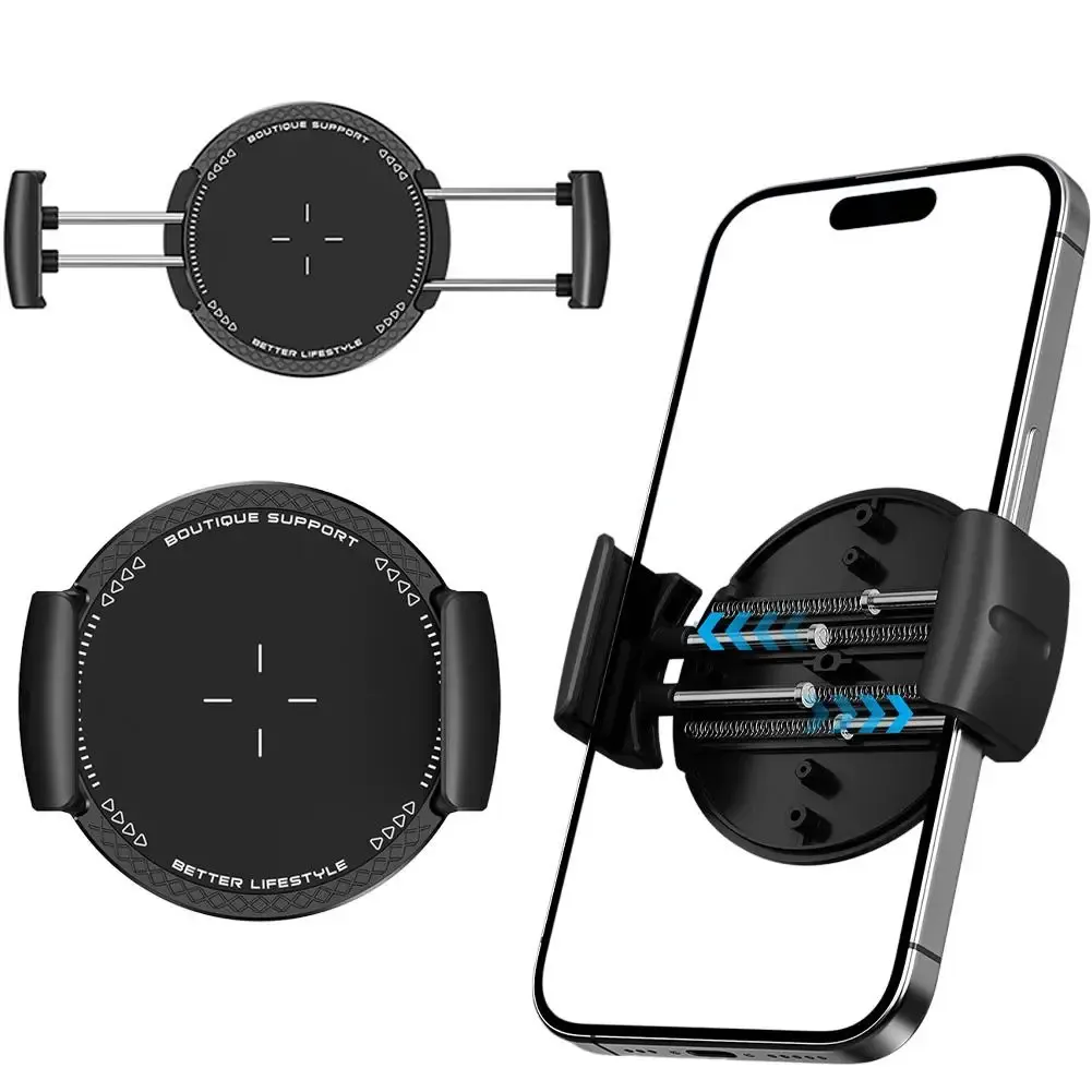 Support de téléphone magnétique universel pour voiture, fixation à clip pour iPhone et Samsung 2