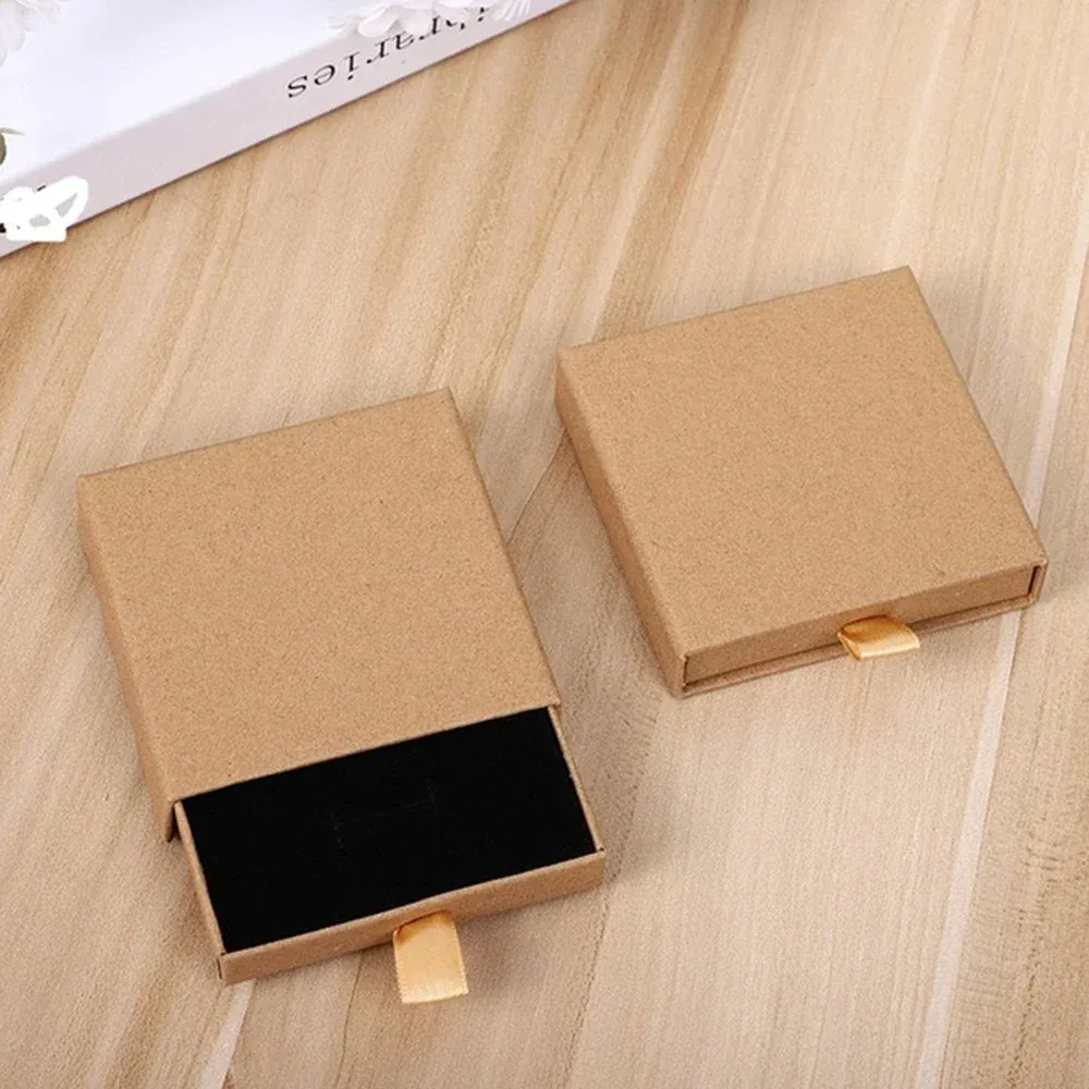 MELJewelry - Boîte d'emballage créative pour colliers, boucles d'oreilles et bracelets, présentoir de rangement en papier solide, idéale en cadeau 14
