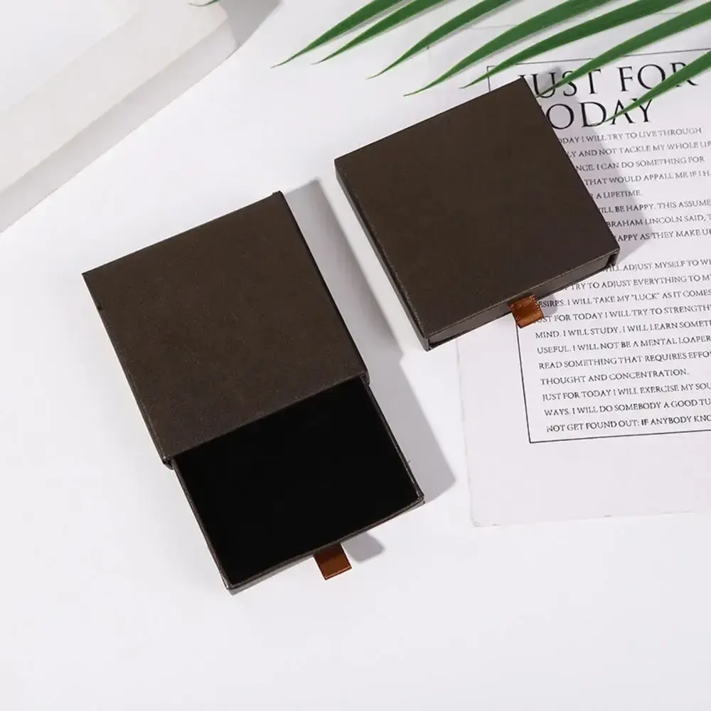 MELJewelry - Boîte d'emballage créative pour colliers, boucles d'oreilles et bracelets, présentoir de rangement en papier solide, idéale en cadeau 12