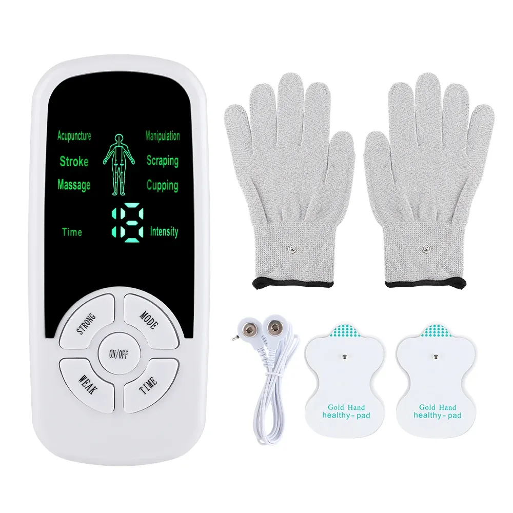 Machine de massage TENS à impulsions, électrostimulateur musculaire pour la relaxation du cou et du dos 10