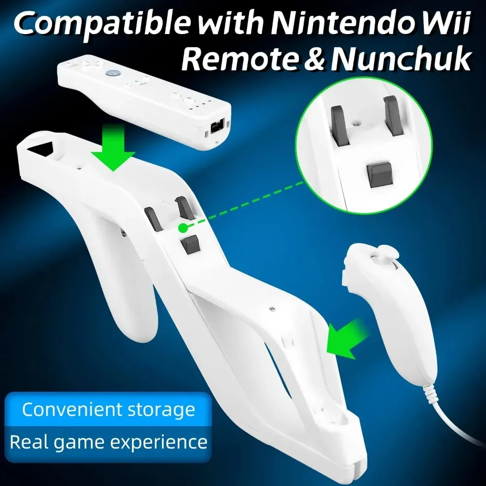 VIKEFON Pistolet détachable pour manette Wii Zapper, accessoire de jeu neuf (1 pièce) 4