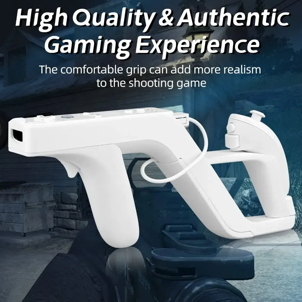 VIKEFON Pistolet détachable pour manette Wii Zapper, accessoire de jeu neuf (1 pièce) 5